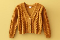 Cardigan sweater gold sweatshirt. 