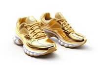 Footwear sneaker shoe gold. 