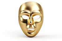 Mask gold white background representation. AI generated Image by rawpixel.