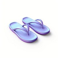 Flip-flops footwear pair white background. AI generated Image by rawpixel.