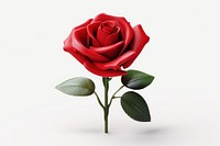 Rose flower plant red. AI generated Image by rawpixel.