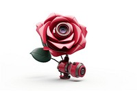 Rose technology cartoon flower. AI generated Image by rawpixel.