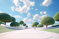 Landscape outdoors nature sky. AI generated Image by rawpixel.