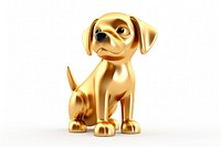 Dog figurine cartoon animal. 