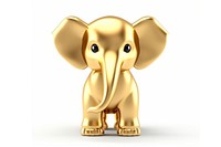 Elephant gold wildlife cartoon. AI generated Image by rawpixel.
