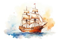 Ship sailboat vehicle white background. AI generated Image by rawpixel.