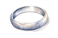 Silver ring jewelry white background. AI generated Image by rawpixel.