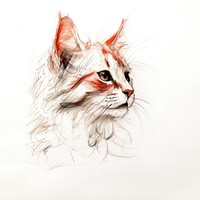 Drawing animal mammal sketch. AI generated Image by rawpixel.