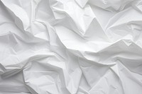 Paper white crumpled. 