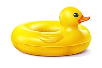 Inflatable duck animal yellow. 