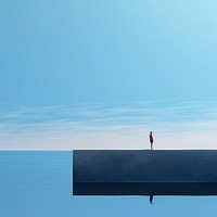 Sea outdoors horizon nature. AI generated Image by rawpixel.