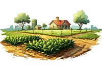 Field architecture agriculture landscape. AI generated Image by rawpixel.