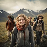 Adventure mountain portrait outdoors. AI generated Image by rawpixel.