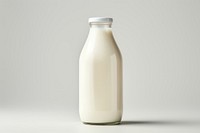 Milk bottle dairy white background. AI generated Image by rawpixel.