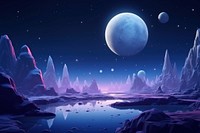 Night landscape astronomy outdoors. AI generated Image by rawpixel.