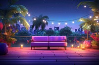 Lighting furniture outdoors night. AI generated Image by rawpixel.