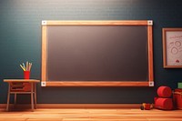 Blackboard classroom wall art. AI generated Image by rawpixel.