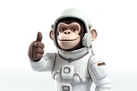 Astronaut smiling cartoon mammal. AI generated Image by rawpixel.