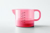 Cup white background measuring cup thermometer. 