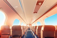 Aircraft airplane vehicle aircraft cabin. AI generated Image by rawpixel.