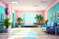 Architecture furniture flooring hospital. AI generated Image by rawpixel.