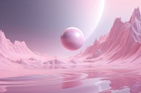 Balloon sphere nature pink. AI generated Image by rawpixel.