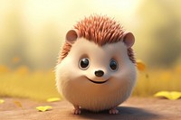 Hedgehog cartoon mammal animal. 