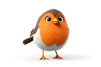 Robin bird cartoon animal. AI generated Image by rawpixel.