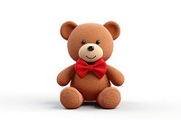 Cartoon plush bear toy. 