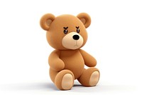 Cartoon plush bear toy. AI generated Image by rawpixel.