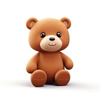 Cartoon plush bear toy. 