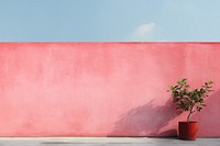 Wall architecture building plant. 