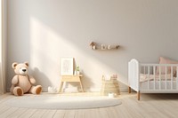 Room furniture nursery bedroom. AI generated Image by rawpixel.