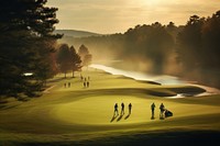 Golf outdoors nature sports. AI generated Image by rawpixel.