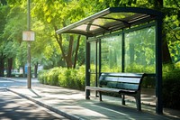 Outdoors architecture building bench. AI generated Image by rawpixel.