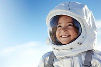 Astronaut smiling child smile. AI generated Image by rawpixel.