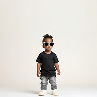 Sunglasses portrait child toddler. AI generated Image by rawpixel.