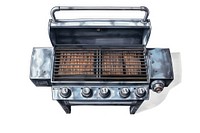 Grilling bbq white background technology. AI generated Image by rawpixel.