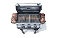 Grilling bbq white background transportation. 