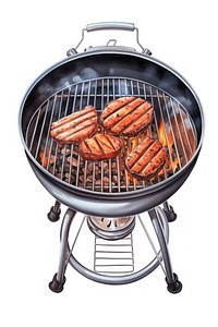 Grilling cooking coal meat. AI generated Image by rawpixel.