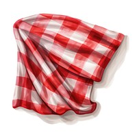 Pattern folded plaid red. 