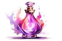 Perfume bottle purple creativity. AI generated Image by rawpixel.