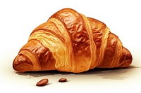 Croissant food viennoiserie freshness. AI generated Image by rawpixel.