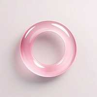 Circle pink porcelain dishware. AI generated Image by rawpixel.