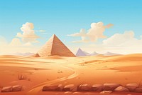 Pyramid architecture landscape outdoors. AI generated Image by rawpixel.
