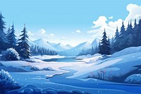 Landscape outdoors winter nature. AI generated Image by rawpixel.