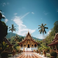 Architecture landscape building temple. 