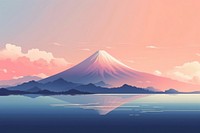 Landscape mountain outdoors horizon. AI generated Image by rawpixel.