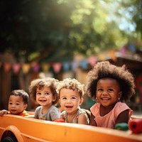 Playground outdoors portrait toddler. 