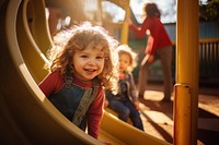 Playground outdoors portrait toddler. 